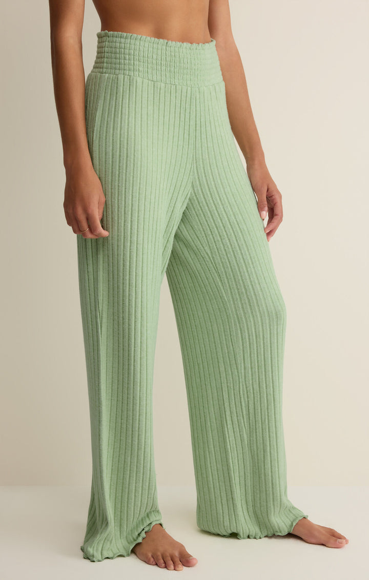Dawn Smocked Rib Pant Sprout