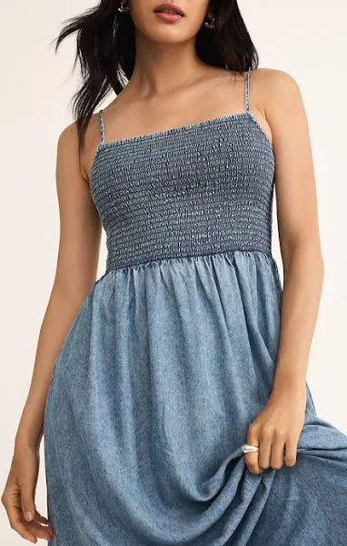 Bayside Chambray Midi Dress