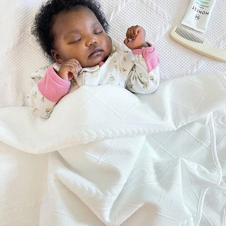 White Knit Children's Blanket