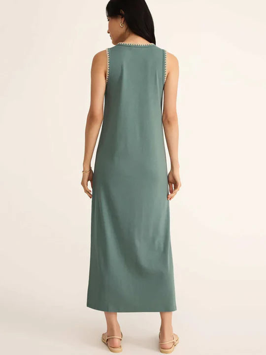 Delamer Midi Dress - Sea Pine